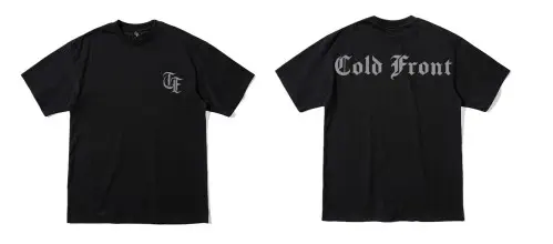 COLD FRONT (PUNK) / L/COLD FRONT T-SHIRT(BLACK)