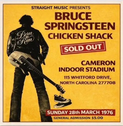 BRUCE SPRINGSTEEN / ブルース・スプリングスティーン / CHICKEN SHACK - LIVE IN CAMERON INDOOR STADIUM 1976 / チキン･シャック - ライヴ･イン･キャメロン･インドア･スタジアム 1976