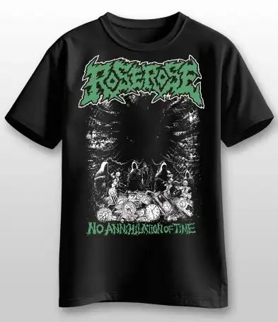ROSEROSE / ローズローズ / M/BLK/"NO ANNIHILATION OF TIME"北京公演GIG T-SHIRT