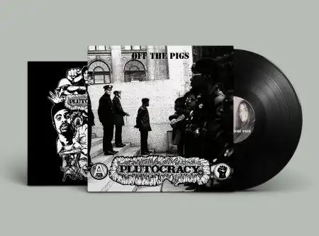 PLUTOCRACY / OFF THE PIGS (LP/SOLID BLACK VINYL)