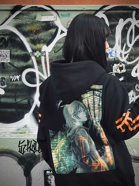 WASEI "JJ" CHIKADA / L / Cyberia Layer:07【Floating Feather】Hoodie