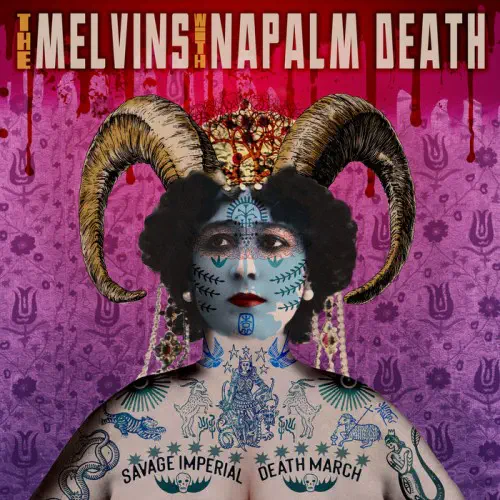 MELVINS WITH NAPALM DEATH / メルヴィンズ・ウィズ・ナパーム・デス / SAVAGE IMPERIAL DEATH MARCH (ORCHID COLORED LP)