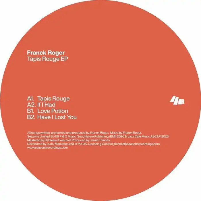 FRANCK ROGER / フランク・ロジャー / TAPIS ROUGE EP (12")