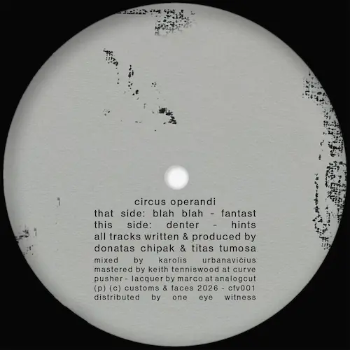 CIRCUS OPERANDI / CFV001