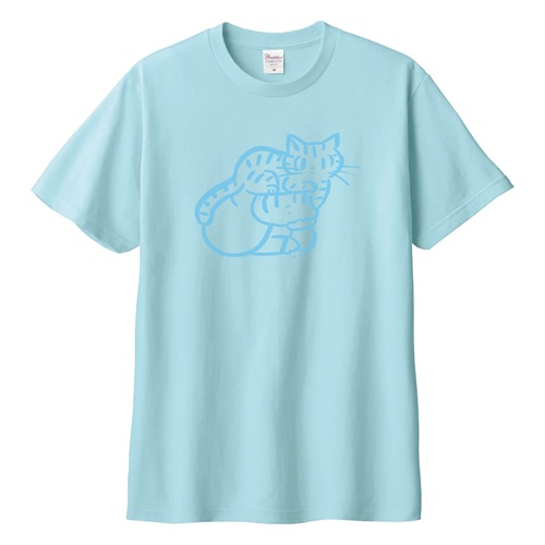 Wisut Ponnimit / ウィスット・ポンニミット  / L / マムアン 頭に君 Tシャツ ライトブルー