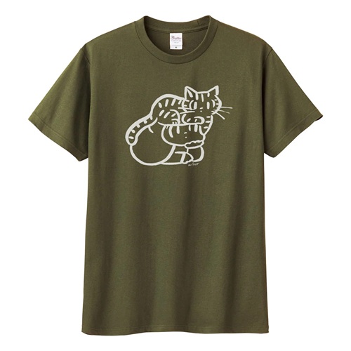 Wisut Ponnimit / ウィスット・ポンニミット  / XL / マムアン 頭に君 Tシャツ オリーブ
