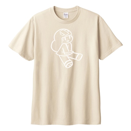 Wisut Ponnimit / ウィスット・ポンニミット  / L / マムアン バッテンにベロ Tシャツ ライトベージュ