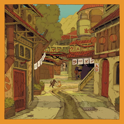 RIFTI'S BEATS / VILLAGE HIDDEN IN THE LOFI -PINK VINYL (LP)