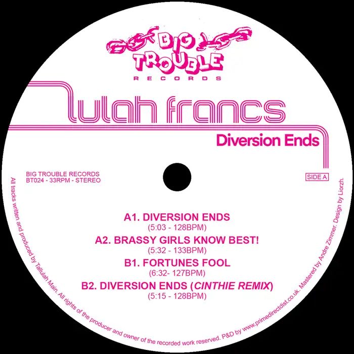 LULAH FRANCS / DIVERSION ENDS (CINTHIE REMIX)