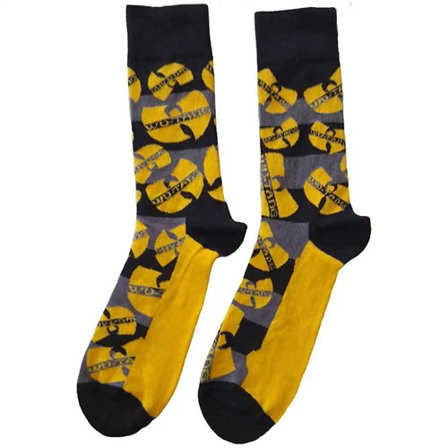 WU-TANG CLAN / ウータン・クラン / WU-TANG CLAN - LOGOS YELLOW BLACK ANKLE SOCKS