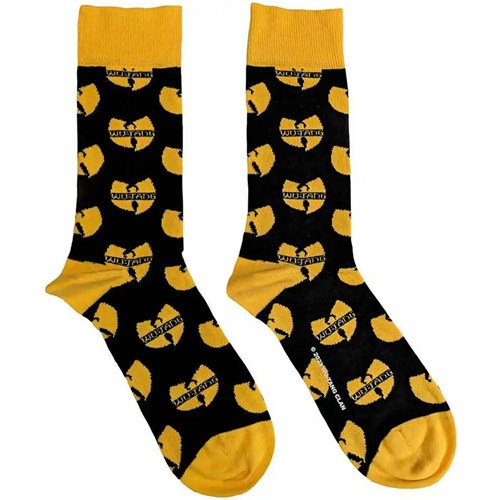 WU-TANG CLAN / ウータン・クラン / WU-TANG CLAN - LOGO REPEAT BLACK ANKLE SOCKS