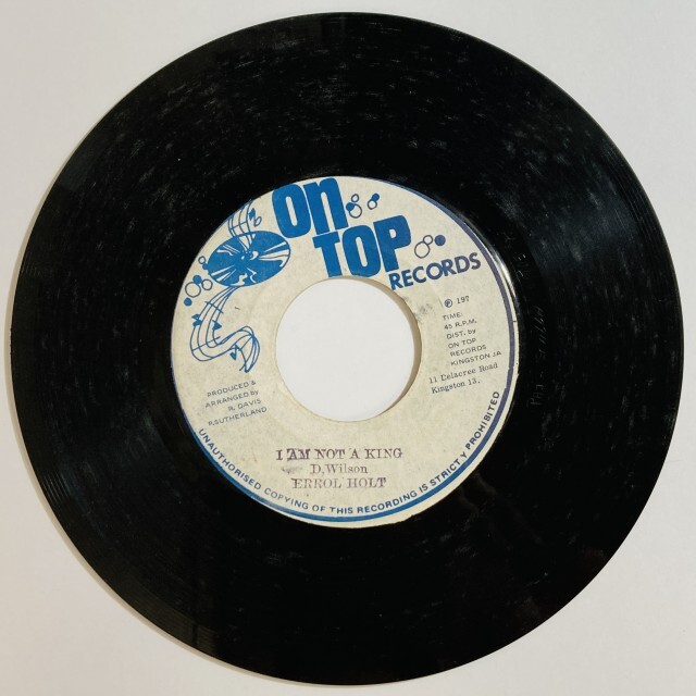 ERROL HOLT / I AM NOT A KING
