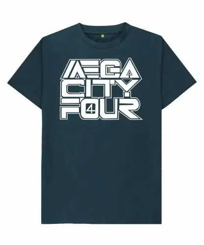 MEGA CITY FOUR / メガ・シティー・フォー / M/MC4 LOGO DENIM BLUE - T-SHIRT