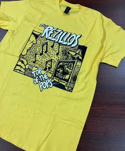 REZILLOS / レジロス / L/TOP OF THE POPS YELLOW - T-SHIRT