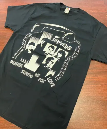 SHIVVERS / シバーズ / L/PLEASE STAND BY FOR LOVE BLACK - T-SHIRT