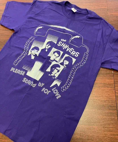 SHIVVERS / シバーズ / L/PLEASE STAND BY FOR LOVE PURPLE - T-SHIRT