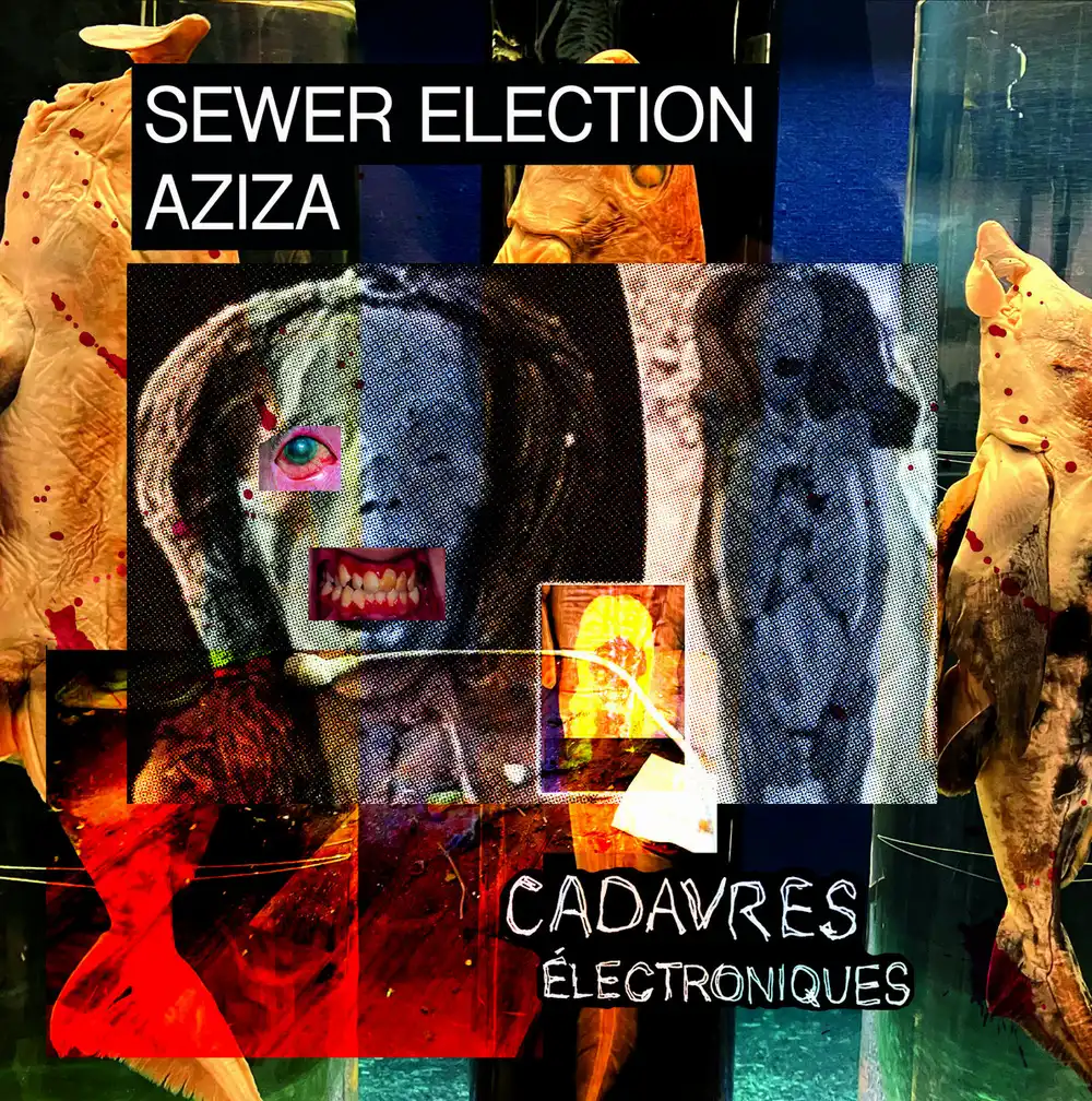 SEWER ELECTION + AZIZA / CADAVRES ELECTRONIQUES [2LP - BLACK]
