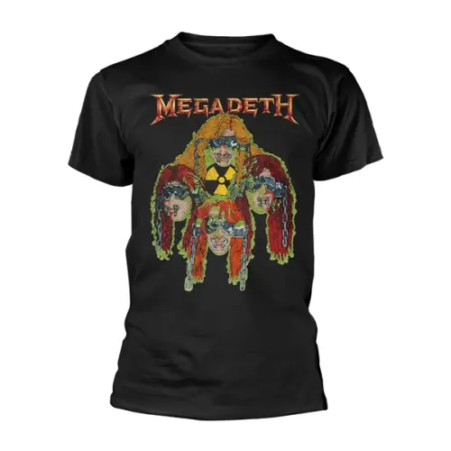 MEGADETH / メガデス / NUCLEAR GLOW HEADS  T-SHIRT<SIZE:L>