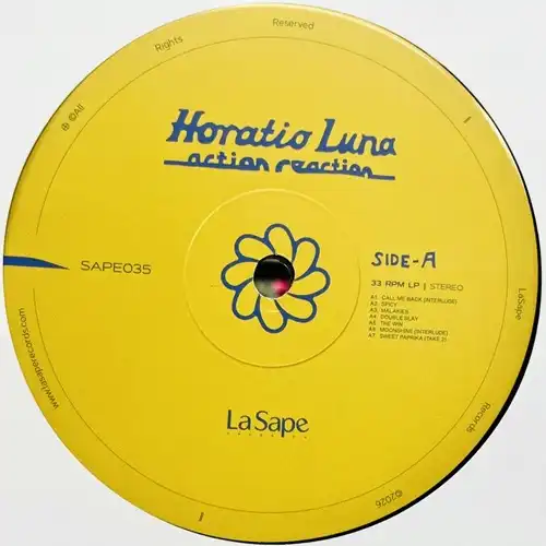 HORATIO LUNA / ホレイショ・ルナ / ACTION REACTION (LP)