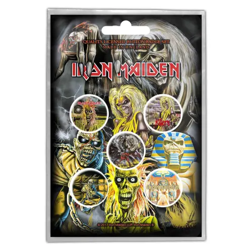 IRON MAIDEN / アイアン・メイデン / EARLY ALBUMS BUTTON BADGE PACK
