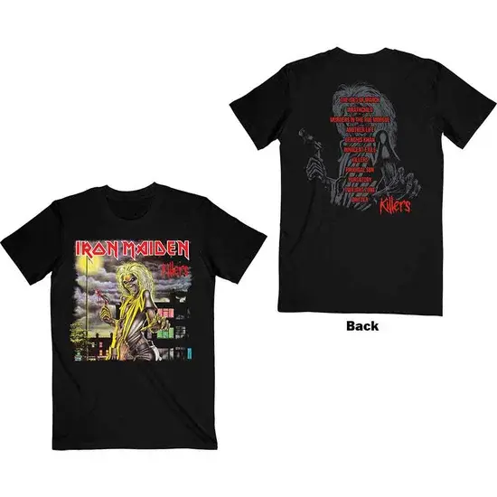 IRON MAIDEN / アイアン・メイデン / KILLERS V.2. ALBUM TRACK LIST BLACK (BACK PRINT)<SIZE:L>