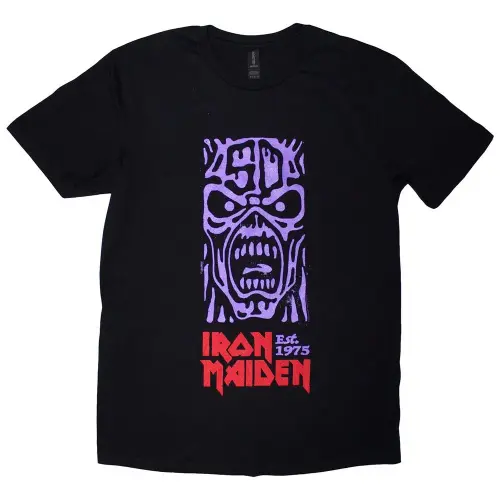 IRON MAIDEN / アイアン・メイデン / EST. 1975 STAMP LOGO PURPLE BLACK<SIZE:L>