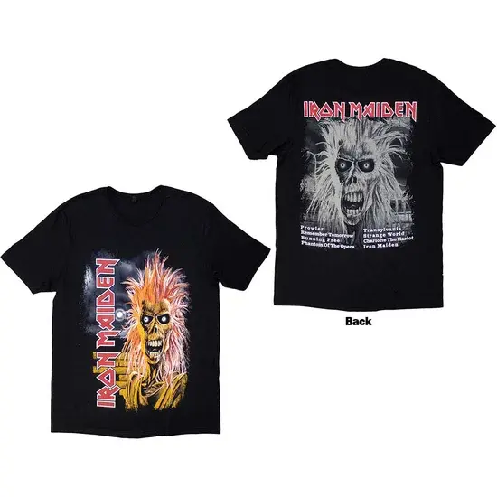 IRON MAIDEN / アイアン・メイデン / FIRST ALBUM TRACK LIST V.3. BLACK (BACK PRINT)<SIZE:L>