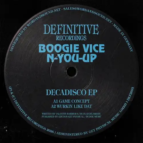 BOOGIE VICE, N-YOU-UP / DECADISCO EP