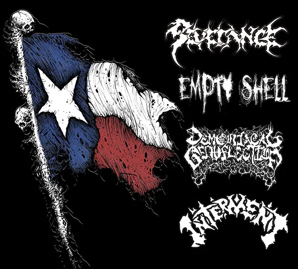 V.A. / SEVERANCE / EMPTY SHELL / DEMONIACAL GENUFLECTION / INTERMENT