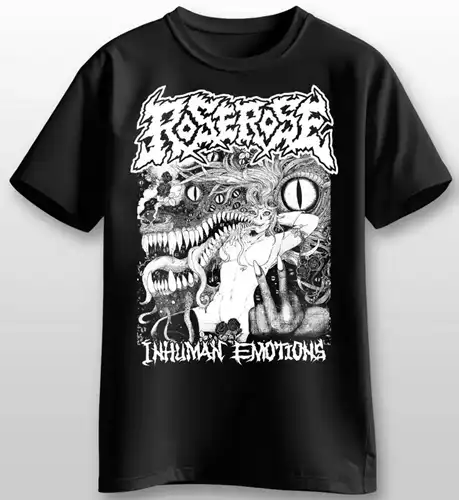 ROSEROSE / ローズローズ / M/黒ボディー白プリント/INHUMAN EMOTIONS T-SHIRT