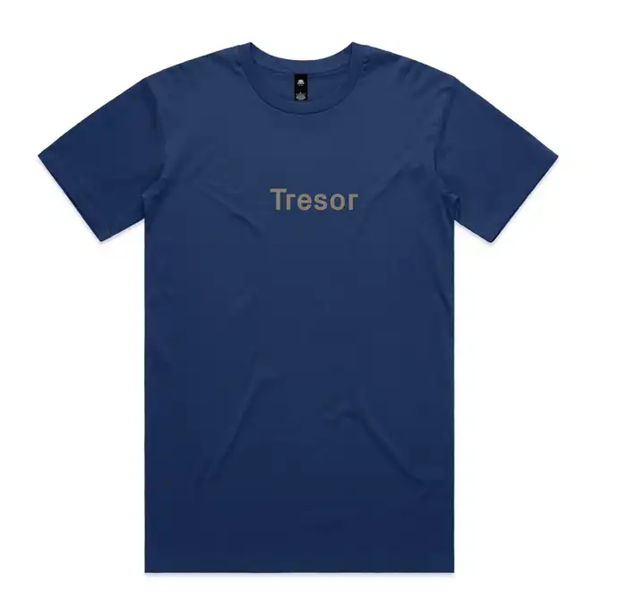 TRESOR / TRESOR CLASSIC SHIRT XXL:SIZE (GREY ON BLUE)