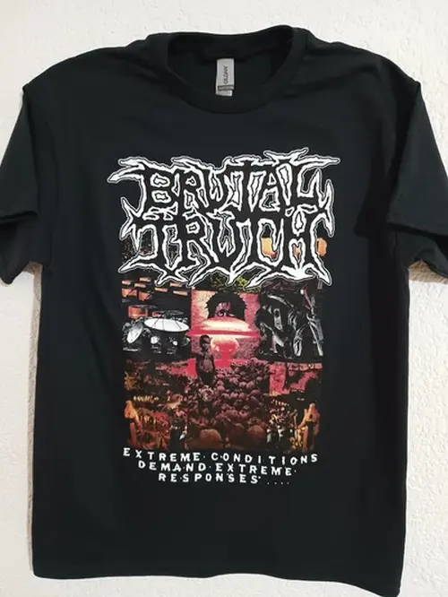 BRUTAL TRUTH / ブルータル・トゥルース / "EXTREME CONDITIONS DEMAND EXTREME RESPONSES" T-SHIRT (BLACK) <SIZE:XL>