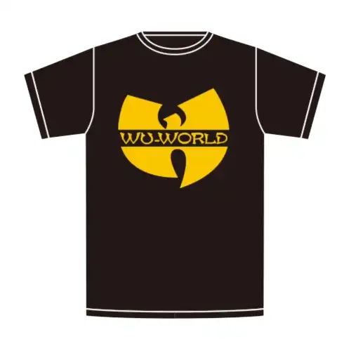 WU-TANG CLAN / ウータン・クラン / WU WORLD LOGO TEE (BLACK / M)