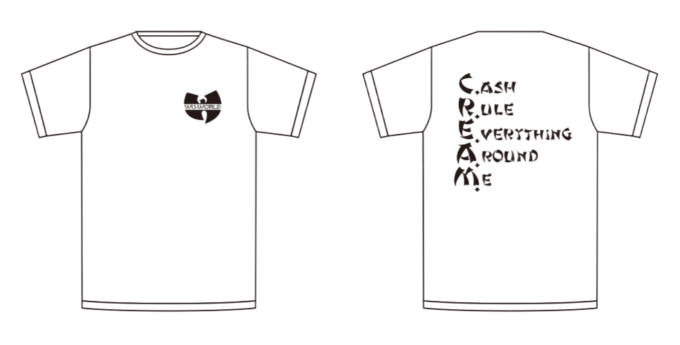 WU-TANG CLAN / ウータン・クラン / WU WORLD C.R.E.A.M. TEE (WHITE / XL)