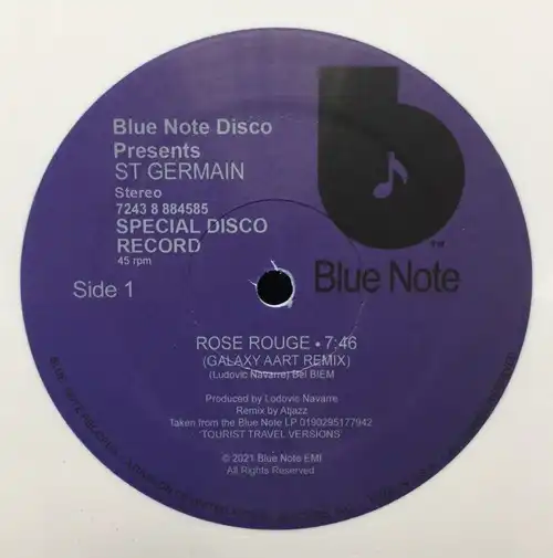 ST. GERMAIN / サン・ジェルマン / ROSE ROUGE (ATJAZZ / RON TRENT REMIXES) (WHITE VINYL)