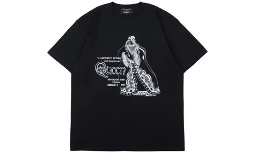 QUEEN / クイーン / "POSTER" T-SHIRT (BLACK) (M)