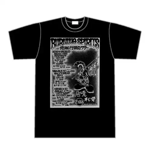 BURNING SPIRITS / XXXL/BLK/地獄行弾丸ツアーT-SHIRT