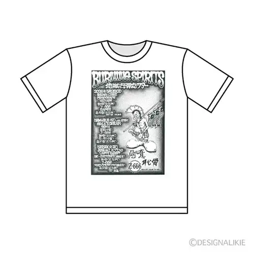 BURNING SPIRITS / XXL/WHT/地獄行弾丸ツアーT-SHIRT