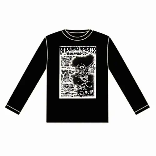 BURNING SPIRITS / L/BLK/地獄行弾丸ツアーLONG SLEEVE T-SHIRT
