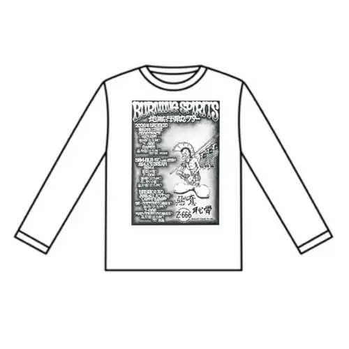 BURNING SPIRITS / S/WHT/地獄行弾丸ツアーLONG SLEEVE T-SHIRT