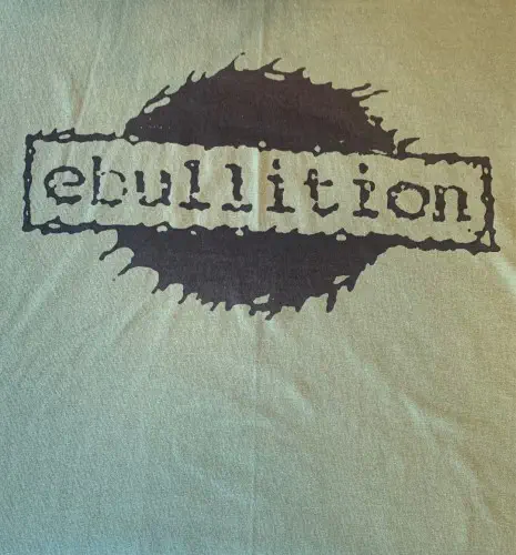 EBULLITION (LABEL) / L/EBULLITION - BLACK INK, MILITARY GREEN T-SHIRT