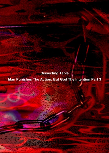 DISSECTING TABLE / ディセクティング・テーブル / Man Punishes The Action, But God The Intention Part 3 2nd Edition（CD-R）