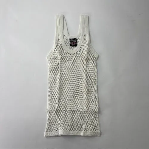 CRYSTAL(網シャツ) / アミシャツ KIDS WHITE SIZE  AGE 8-9