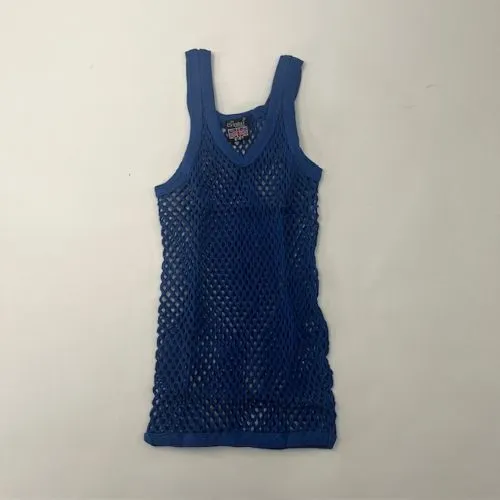 CRYSTAL(網シャツ) / アミシャツ KIDS BLUE SIZE  AGE 5-6