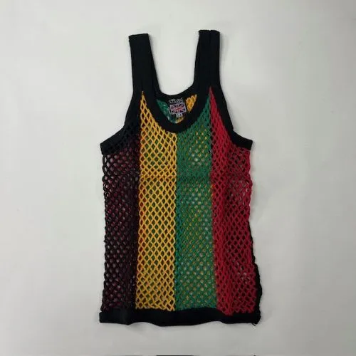 CRYSTAL(網シャツ) / アミシャツ KIDS RASTA 4COLOR SIZE  AGE 8-9