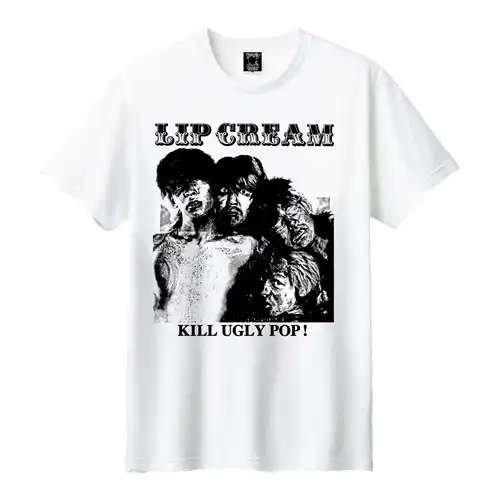 LIP CREAM / 4XL/KILL UGLY POP T SHIRT WHITE