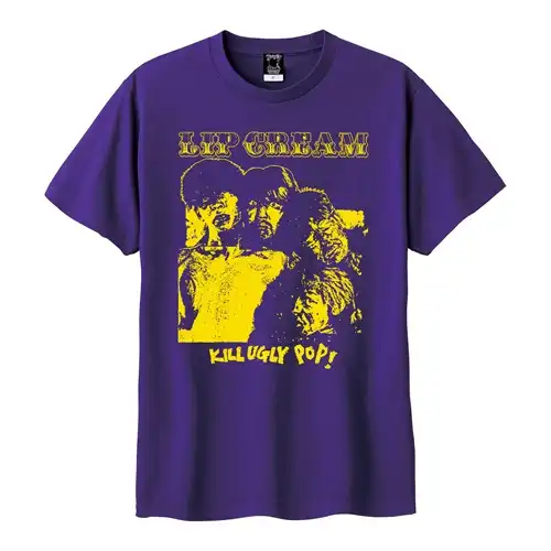 LIP CREAM / XL/KILL UGLY POP T SHIRT PURPLE