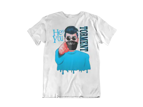 TORMENT / M/HEY YOU WHITE T-SHIRT-MEN
