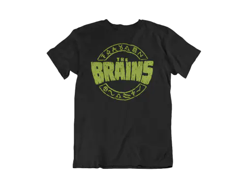 BRAINS / ブレインズ / XL/LOGO BLACK T-SHIRT-MEN