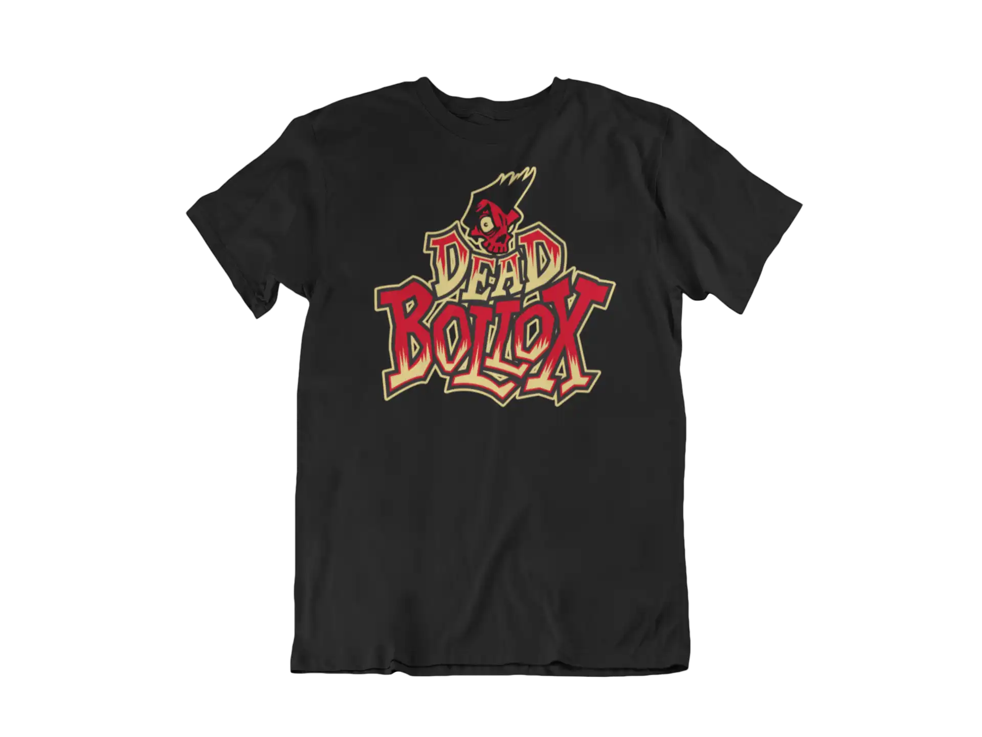 DEAD BOLLOX / XL/LOGO BLACK T-SHIRT-MEN